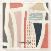 Metapher_16_eine Farbe der Freude Glasuntersetzer (Vorderseite)