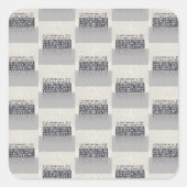Metapher_2_Reflexion Quadratischer Aufkleber (Vorderseite)