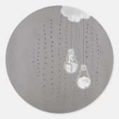 metapher_4_switch auf Glückslicht Runder Aufkleber (Vorderseite)