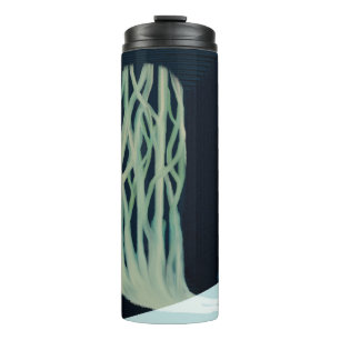 Metapher_7_a Mädchen im Wald Thermosbecher