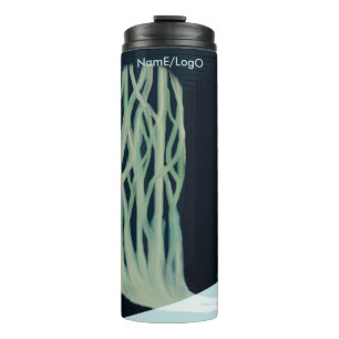 Metapher_7_a Mädchen im Wald Thermosbecher