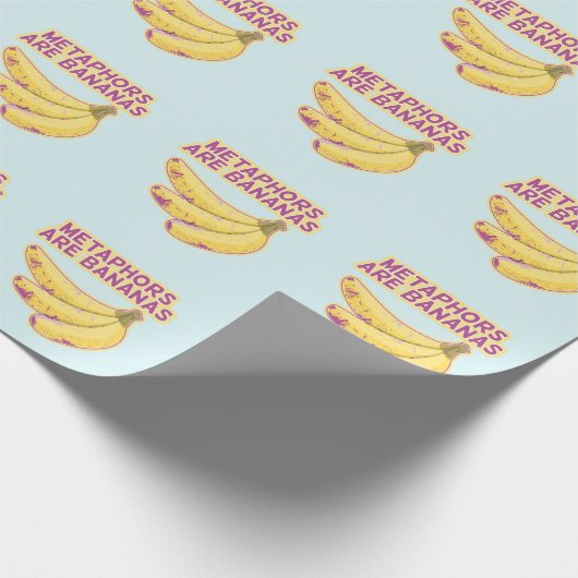 Metapher Funny Typografy Geschenkpapier (Ecke)