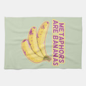 Metapher Funny Typografy Geschirrtuch (Horizontal)