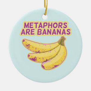 Metapher Funny Typografy Keramik Ornament