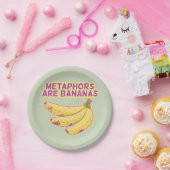 Metapher Funny Typografy Pappteller (Party)