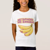 Metapher Funny Typografy T-Shirt (Vorderseite)