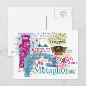 Metapher Postkarte KS2 und KS3 (Vorne/Hinten)
