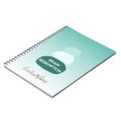 Metapher zur Erholung von ausgeglichenen Zen-Stein Notizblock (Linke Seite)