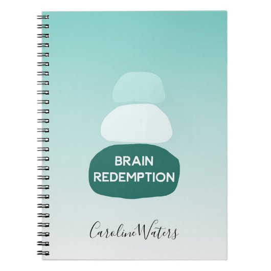 Metapher zur Erholung von ausgeglichenen Zen-Stein Notizblock (Vorderseite)