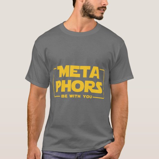 Metaphern seien mit dir Englischlehrer-Geschenk lu T-Shirt (Vorderseite)