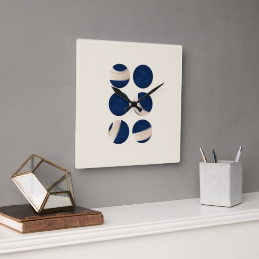 metaphor_10_relations_1 quadratische wanduhr (Büro)