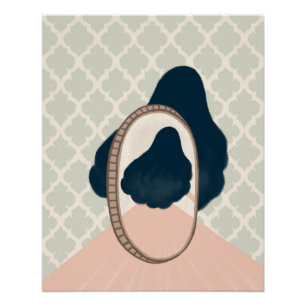 metaphor_15_a girl im spiegelglänzenden Poster