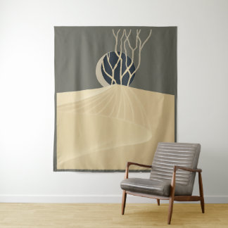 metaphor_20_a mondlit hill_1 L_size tapestry Wandteppich