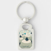 metaphor_22_a girl im Traummetall Schlüsselanhänger (Vorderseite)