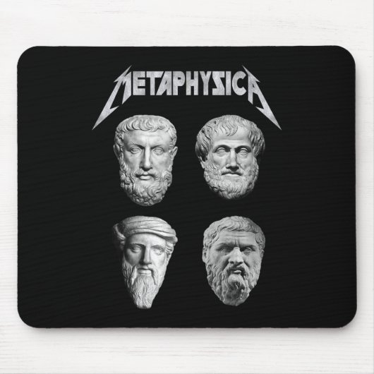 Metaphysica Sokrates Plato Aristoteles Philosopher Mousepad (Vorne)