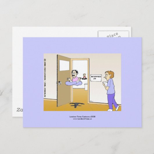 Metaphysik Labrador Klassischer Cartoon Postkarten (Vorne/Hinten)