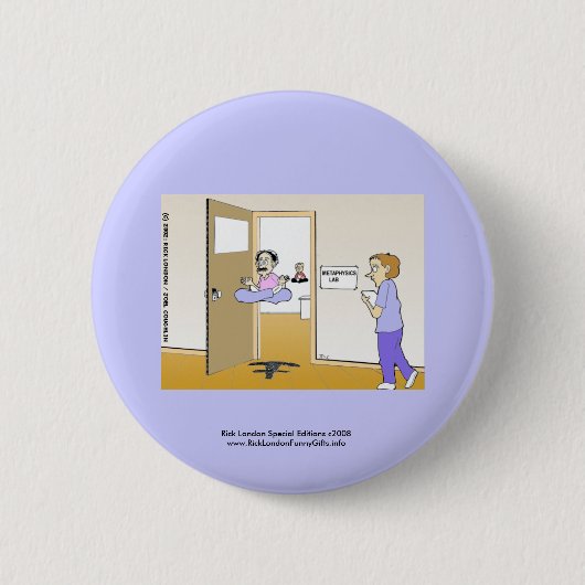 Metaphysik Labrador Klassischer Cartoon Schlüsselk Button (Vorderseite)