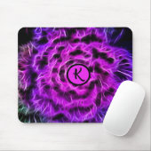 Metaphysisch Lila Neon Energy Monogramm Mousepad (Mit Mouse)