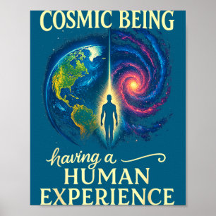 Metaphysisch Spirituell Kosmisch Menschlich Seiend Poster