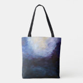 Metaphysische Abstrakte Tasche der blauen Kunst (Rückseite)