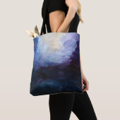 Metaphysische Abstrakte Tasche der blauen Kunst (Von Nahem)