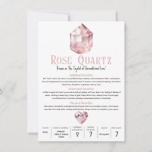 Metaphysische Bedeutung von Rosenquarz-Pink-Krista Einladung