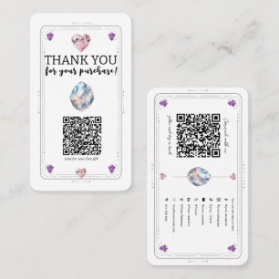 Metaphysische Kristalle Quartz Social Media QR Visitenkarte