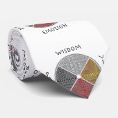 Metaphysische Medizin Radrad Krawatte der Männer (Gerollt)