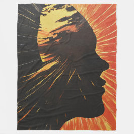 Metaphysische Sonnenaufgangskunst | Gesicht und So Fleecedecke