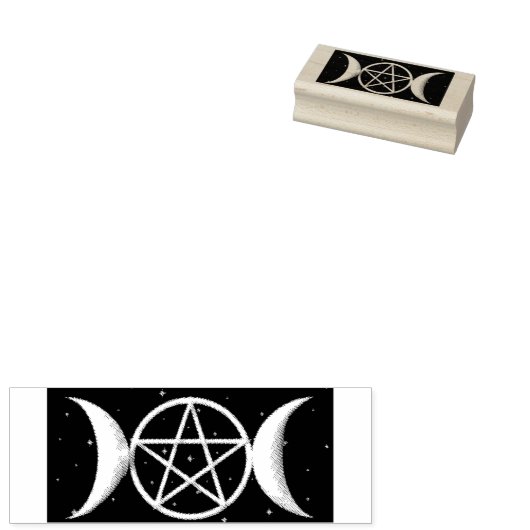 Metaphysische Triple Moons Gummistempel (Stempel)
