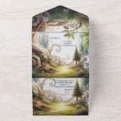 Metaphysische zeitlose spirituelle Fantasy Themes All In One Einladung (Außenbereich)