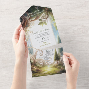 Metaphysische zeitlose spirituelle Fantasy Themes All In One Einladung