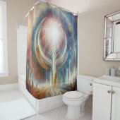 Metaphysische zeitlose spirituelle Fantasy Themes Duschvorhang (Beispiel)