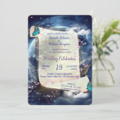 Metaphysische zeitlose spirituelle Fantasy Themes Einladung (Stehend Vorderseite)