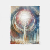Metaphysische zeitlose spirituelle Fantasy Themes Fleecedecke (Vorderseite)