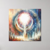 Metaphysische zeitlose spirituelle Fantasy Themes Leinwanddruck (Vorderseite)