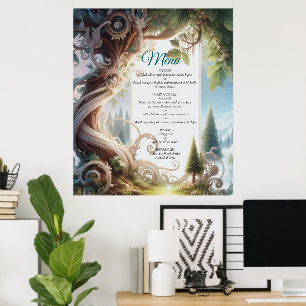 Metaphysische zeitlose spirituelle Fantasy Themes Poster