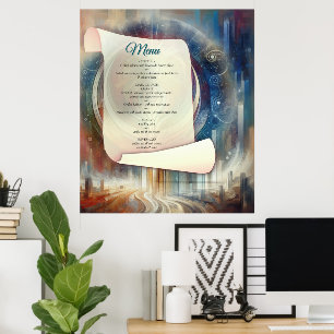 Metaphysische zeitlose spirituelle Fantasy Themes Poster