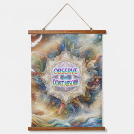 Metaphysische zeitlose spirituelle Fantasy Themes Wandteppich Mit Holzrahmen