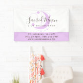 Metaphysischer Mond Minimalistisch Lila Banner (Insitu)