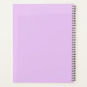 Metaphysischer Mond Minimalistisch Lila Personalis Planer (Rückseite)