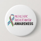 Metastasierte Brustkrebserkrankung Button (Vorderseite)