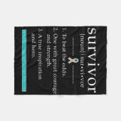 Metastasierte Brustkrebserkrankung Fleecedecke (Vorderseite (Horizontal))