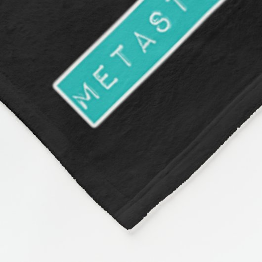 Metastasierte Brustkrebserkrankung Fleecedecke (Ecke)