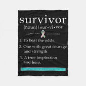 Metastasierte Brustkrebserkrankung Fleecedecke (Vorderseite)