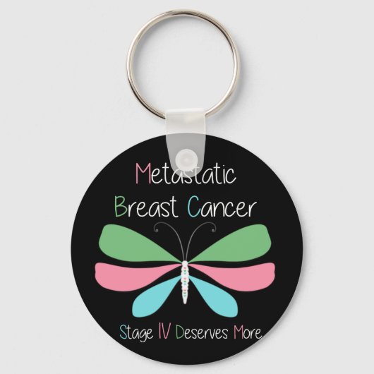 Metastasierte Brustkrebserkrankung Schlüsselanhänger (Vorderseite)