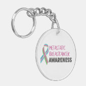 Metastasierte Brustkrebserkrankung Schlüsselanhänger (Vorderseite links)