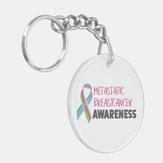 Metastasierte Brustkrebserkrankung Schlüsselanhänger (Vorderseite links)