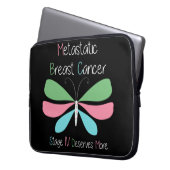 Metastasierter Brustkrebs - Advocacy und Support Laptopschutzhülle (Vorderseite Links)
