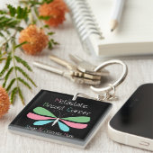 Metastasierter Brustkrebs - Advocacy und Support Schlüsselanhänger (Vorderseite rechts)